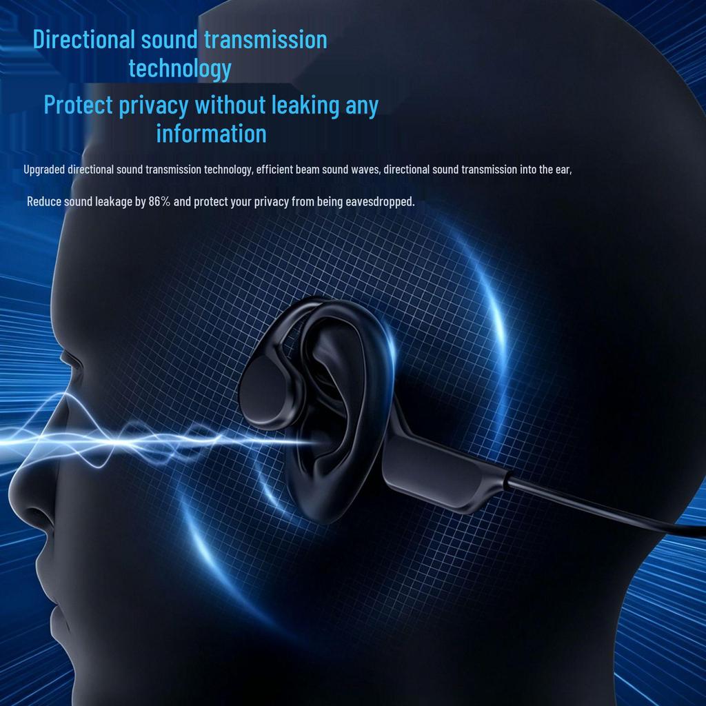 Bone Conduction Bluetooth Sports Earbuds for Running, Swimming, and Gaming