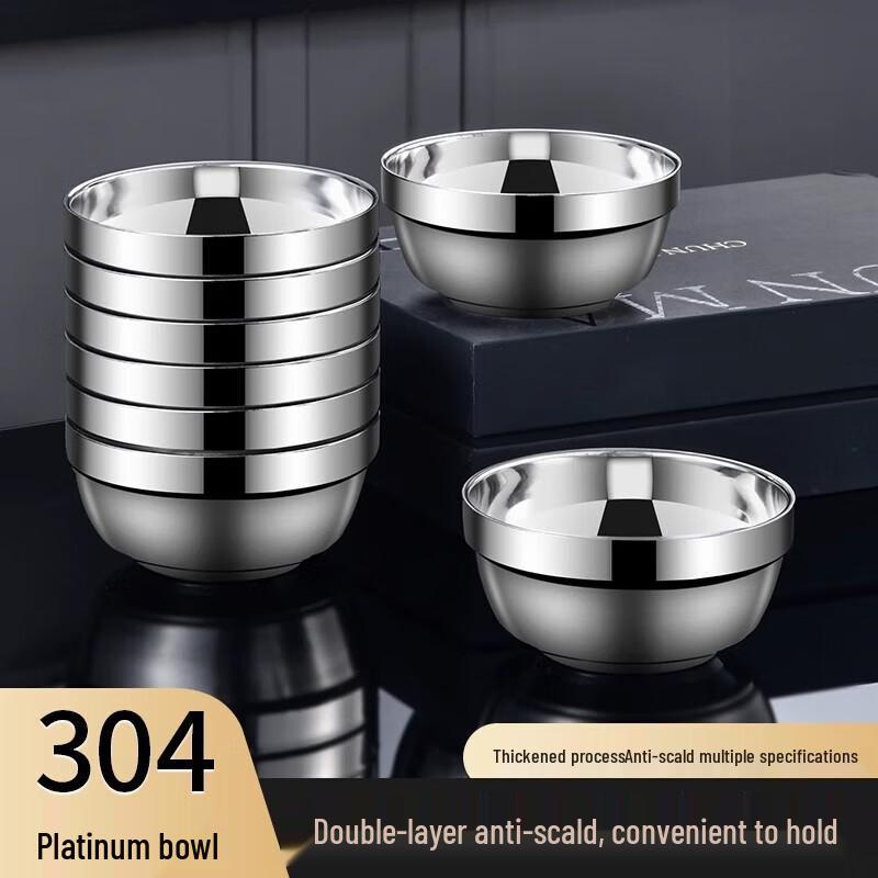 304 Stainless Steel Double-Wall Insulated Bowl