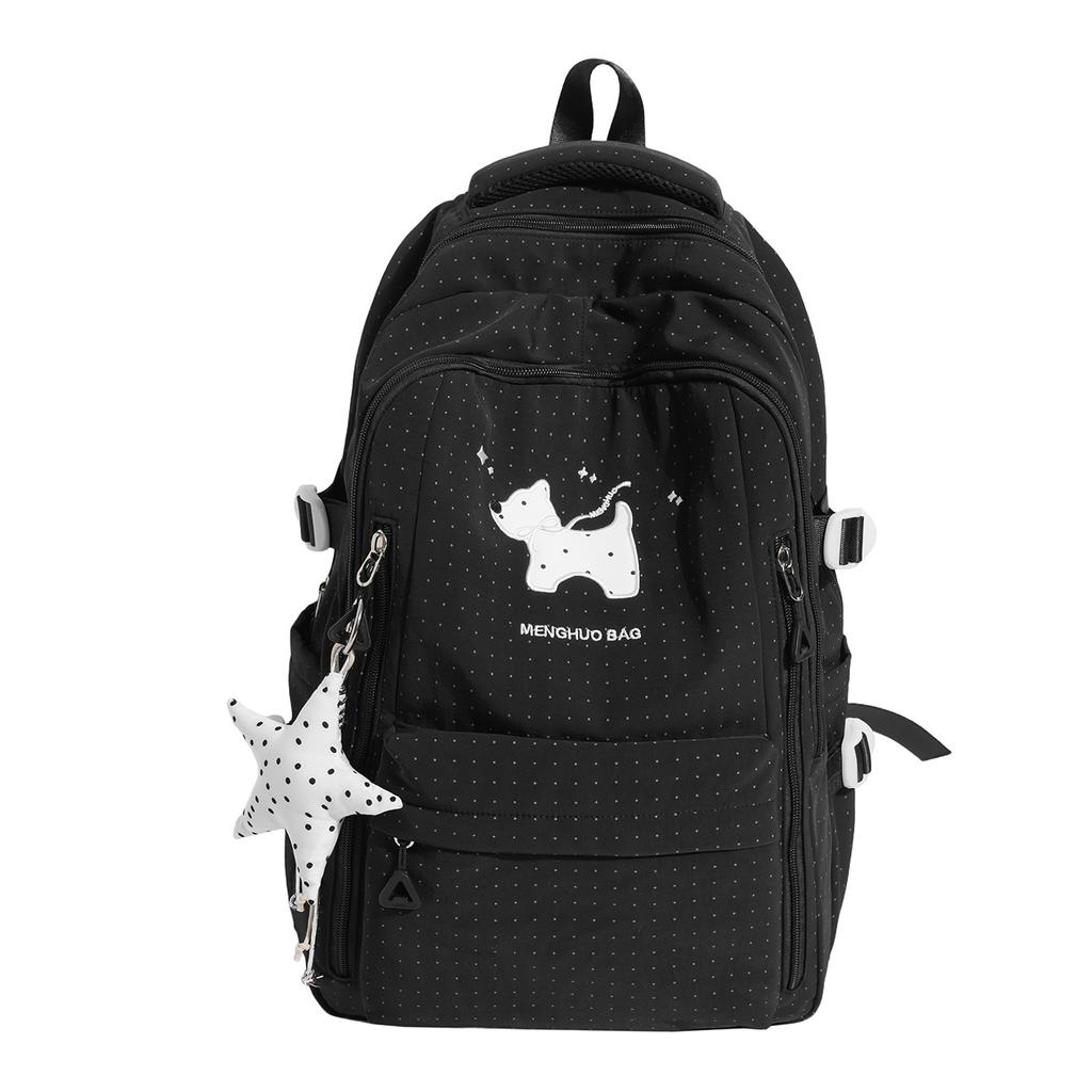 Schoolbag Korean Puppy Embroidered Backpack Soft Girl College Style Student Schoolbag Large Capacity Cartoon Girl Versatile Backpack