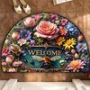 Durable, Easy-to-Clean Semicircle Doormat - Dirt & Wear Resistant for Entryway or Bedroom