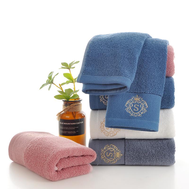 Thick Absorbent Pure Cotton Towel - No Shedding, Customizable Logo for Hotels & Salons