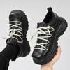Fashion Thick Soled Trendy Fashion Designer Style Shoes Adolescents and Adults Leather Shoes Height Increasing Casual Outdoors Shoes Men