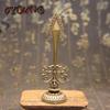 Pure Copper Manjusri Wisdom Sword Tibetan Nepal Buddhist Vajra Sacrificed Tailsmen Instrument Putting Decoration Figurines Craft