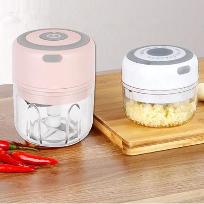 Electric Food Chopper 100/250ml Mini USB Wireless Electric Garlic Masher USB Garlic Masher Kitchen Fruit Vegetable Gadgets Tool