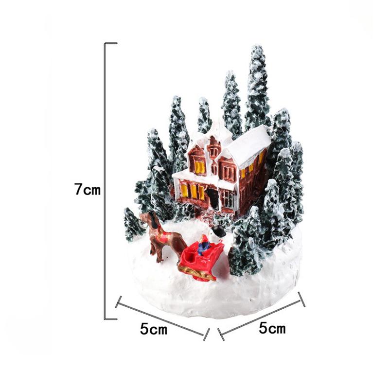 Decoraciones de Navidad Luces Nocturnas LED Paisaje Micro Luminoso Casa Regalo Creativo para Niños Adornos de Navidad Año Nuevo