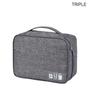 Borsa portaoggetti per cavi Organizzatore elettronico digitale impermeabile Porta dati USB portatile Borsa portaoggetti per cavo da viaggio