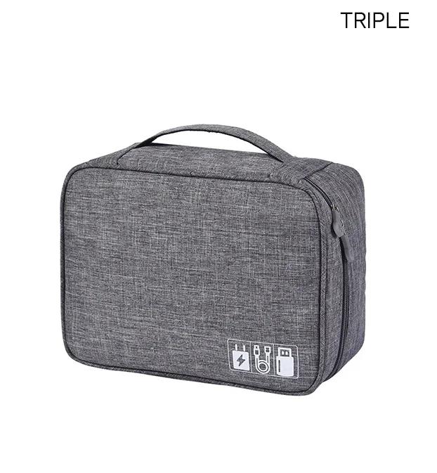Borsa portaoggetti per cavi Organizzatore elettronico digitale impermeabile Porta dati USB portatile Borsa portaoggetti per cavo da viaggio