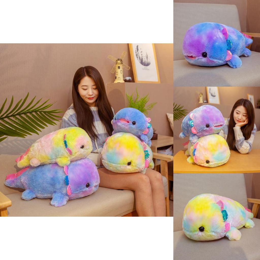 Adorable Axolotl Plush Toy Stuffed Animal Cute Dinosaur Pillow Ideal Birthday Gift