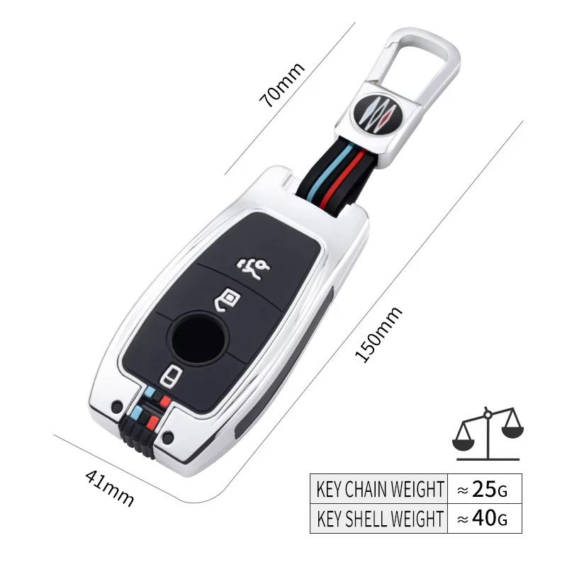 Zinc Alloy Car Remote Key Case Fob for Mercedes Benz A C E S G GLS CLA Class W213 W177 W205 W222 X167 W176 AMG Accessories