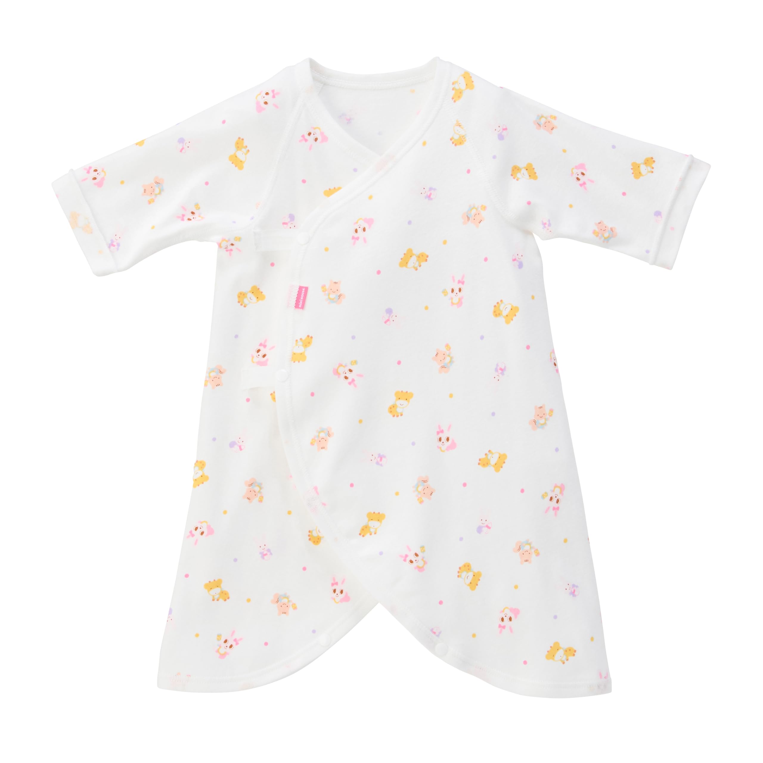 

MIKI HOUSE Combi Baby Сделано для мальчиков и младенческий размер Желтая майка, Принт по всей поверхности, 100% хлопок, Япония, Для девочек, Новорожденные, Одежда, Детская