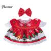 Easy to Change Goose Outfit 1 Set Christmas Porch Outfit, Lace Princess Dress, Halloween Fabric Dress Costume for 23 Inch Statue, Garden Lawn