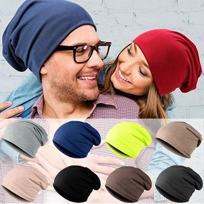 Women's Plain Beanie Hat Spring Cotton Slouchy Beanie for Women Man Knitted Bone Hat Ladies Skullies Cap Outdoor Chemo Cap