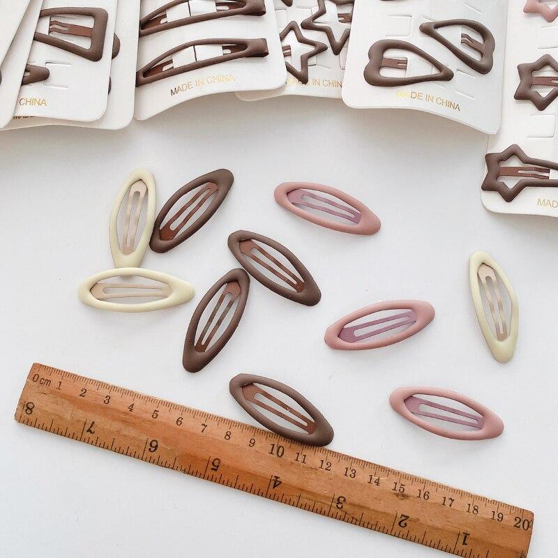 10 stücke Neue Koreanische Haarnadeln für Kinder Mädchen Milch Tee Farbe Prinzessin Haarspangen Bang Seite Clip Kleines Mädchen Haar zubehör