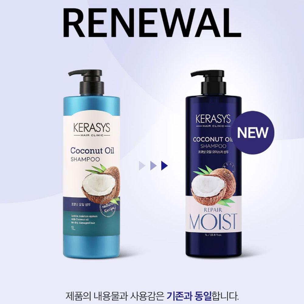 Kerasys Coconut Oil Shampoo Coco Flower Fragrance, 1L, 1ea