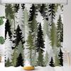 Western Landscape Sunset Desert Cactus Bathroom Curtain, Natural Scene Waterproof Polyester Fabric Shower Curtain with Hook