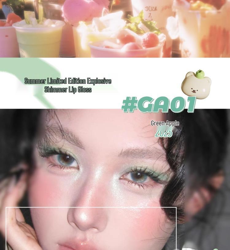 LEEMEMBER Water Essence Series: Lychee Melon Lip Gloss, Chocolate Matte Lipstick, Affordable Lip Glaze