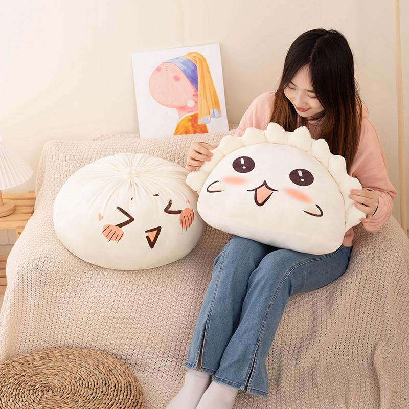 Knödel Baozi Plüschtier Für Kinder Weiche gefüllte Puppe Dekokissen Geschenk