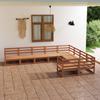 9-piece Garden Furniture Set Made of Solid Pine Wood