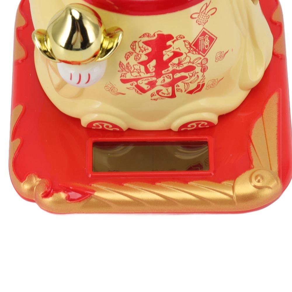 4.13x3.74x3.27in Chinese Fortune Cat Ornament Desktop Auspicious Decor  Window Embellishment