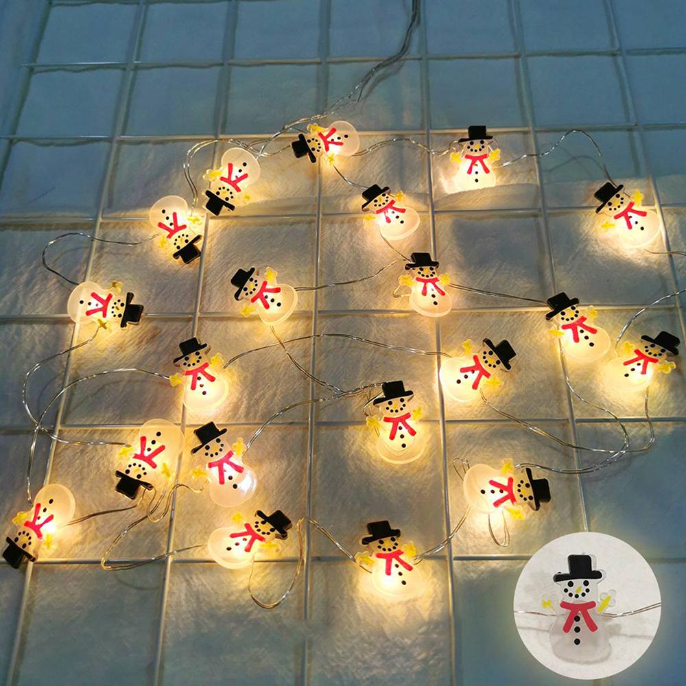 Runtowo Santa Claus Snowman LED Light String Christmas Decoration For Home Xmas Tree Ornament 2026 Navidad Gift 2026 New Year