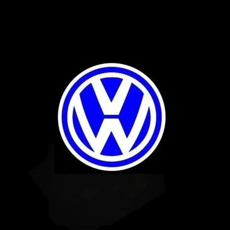 2025 Hot LED Car Door Logo Light Projector Lamp For Volkswagen VW Touareg 7P Golf 5 6 7 Jetta MK5 MK6 MK7 Passat B6 B7 B8 Car Ac