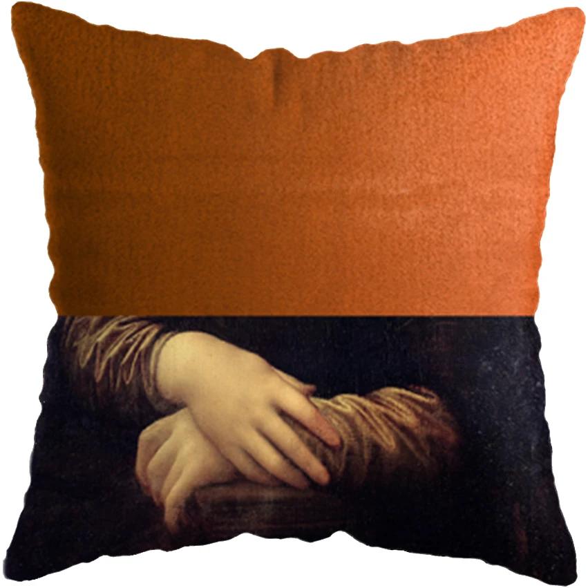 Huse de pernă pictură cu figuri amuzante europene clasice, husă de pernă, decor pentru casă, figură amuzantă suflând bule, huse de pernă