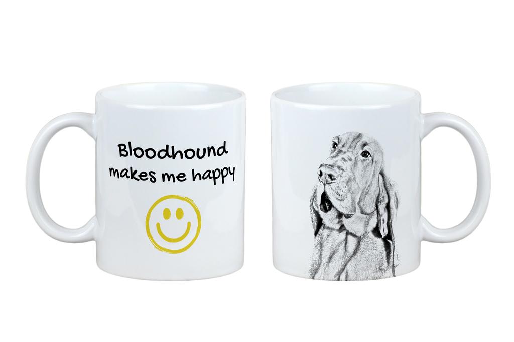Bloodhound, St. Hubert Hound, Sleuth-hound – Cup with a dog, cheerful cup for a dog lover | Art-Dog