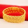 Premium Dragon Pattern Bracelet: Unique Golden Alloy Design As Seen In Live Broadcast