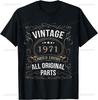 55th Birthday Tee 55 Years Old Vintage Legends Born in 1971 TShirt Print Cotton Design Gifts T Shirts Streetwear Camisas