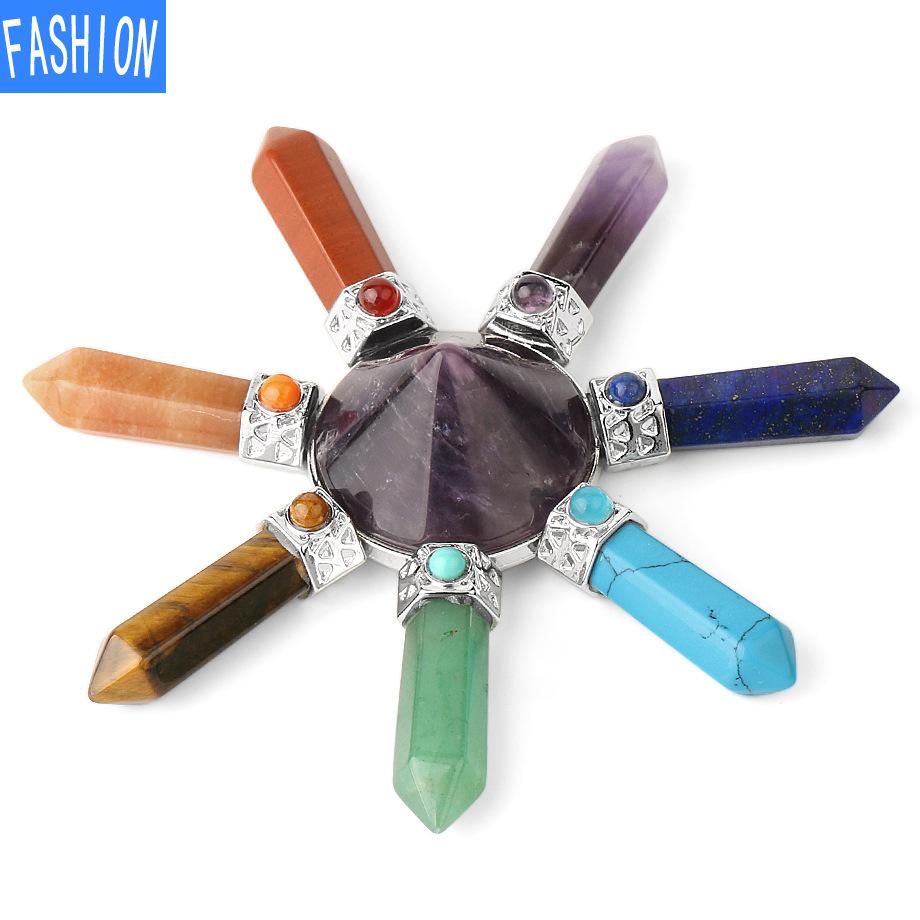 Biżuteria wahadło duszy stożek czakry obsydianowy wisiorek generator jogi uniwersalny naszyjnik dla mężczyzn i kobiet