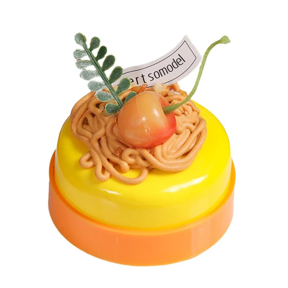 1PC Artificial Fruit Cake Biscuit Fake Food Decoration Photography Pro Food Simulation Cake Model Tea Table Decoration