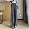 Women's 2025 Spring/Fall Straight Wide-Leg Drawstring High-Waisted Floor-Length Slimming Sweatpants