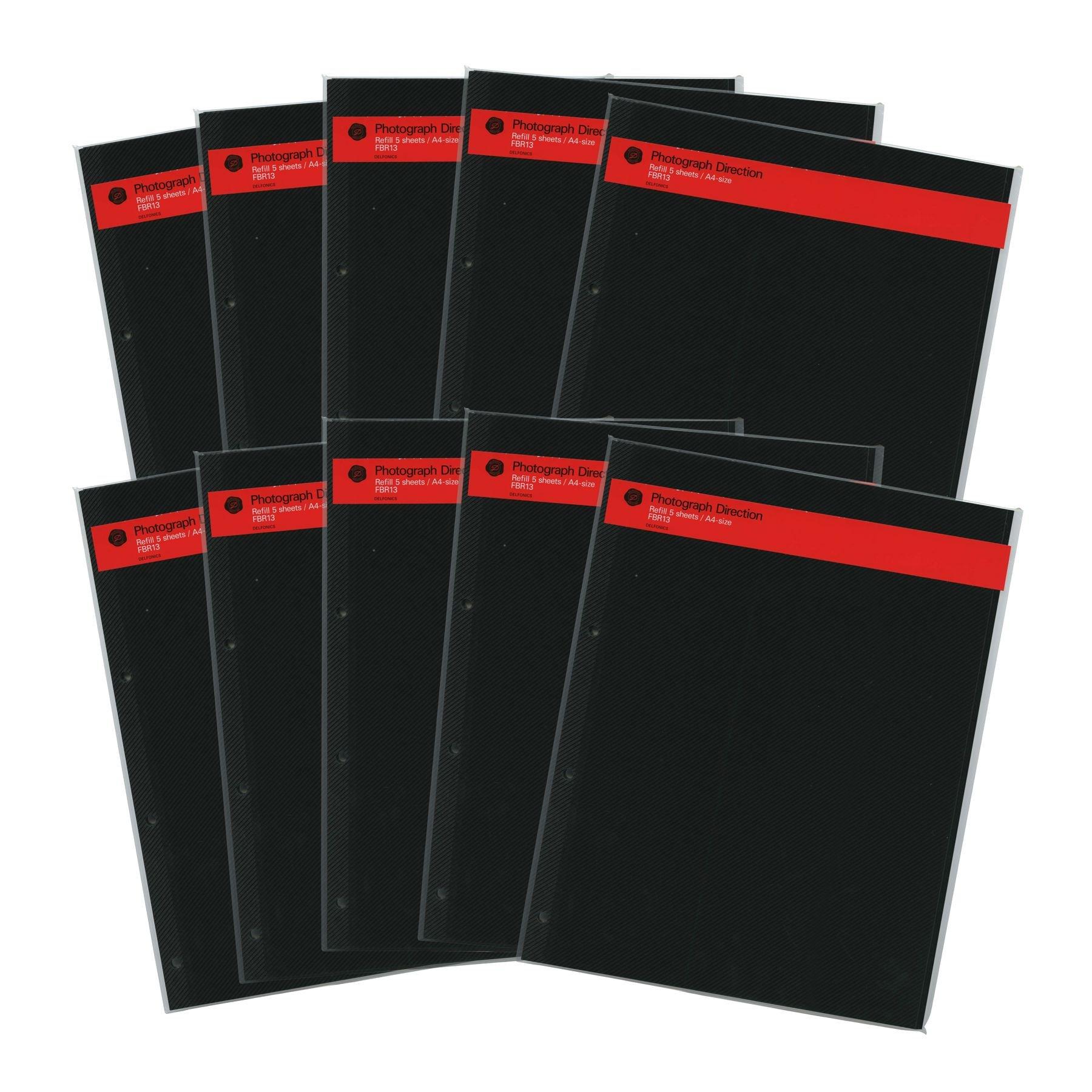 

[Set of 10] Album Adhesive Mount (A4) [Black] FBR13 BK-10pc