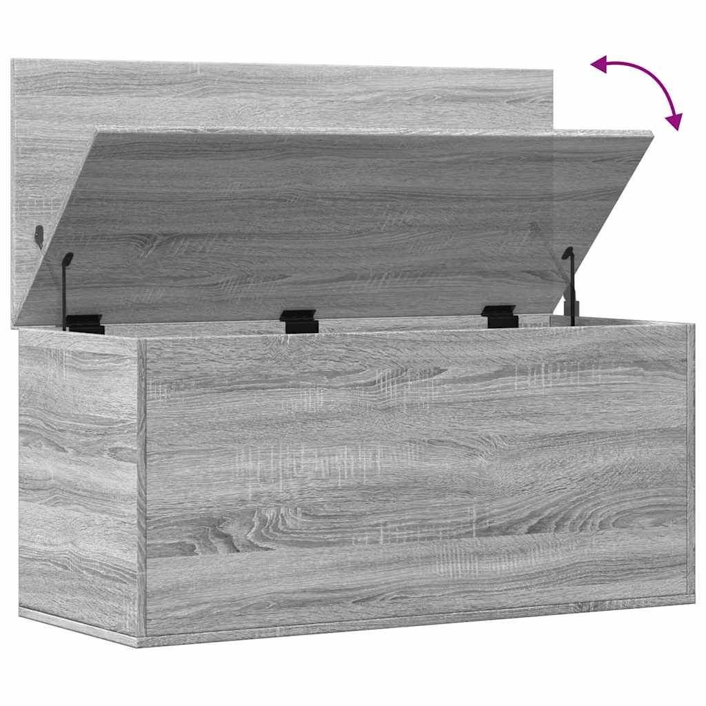 Storage Chest Grey Sonoma 100 X 42 X 46 Cm Engineered Wood