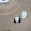 Panda Pins Backpack Pins Alloy Enamel Brooch Funny Panda Brooch Cowboy Badge Pin for Bookbags Clothes Jackets Hat Decor