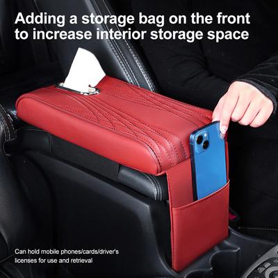 Auto Armlehne Abdeckung Tissue Box Verstauen Aufräumen Memory Foam Höhe Pad Universal Auto Center Armlehne Schutz Kissen Unterstützung