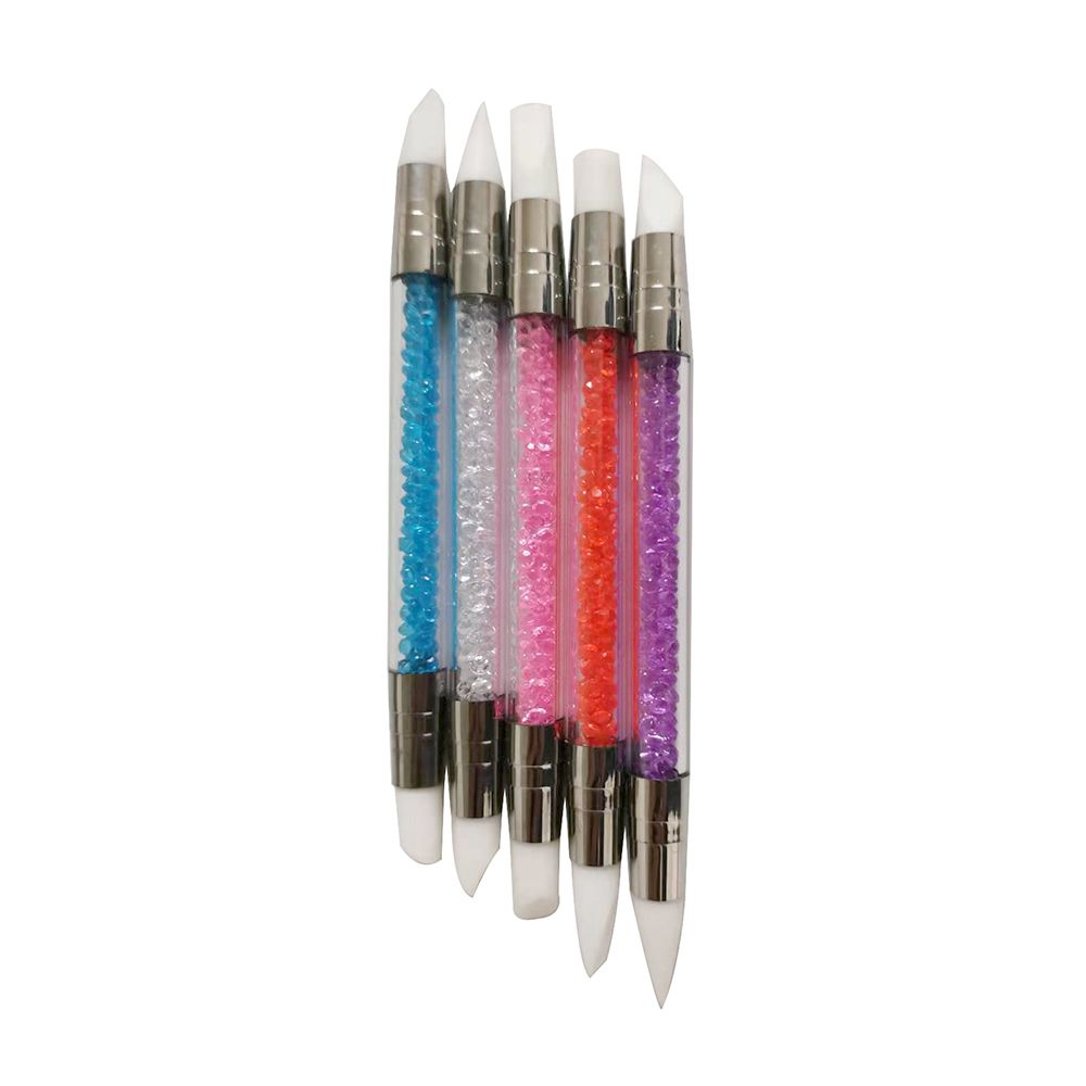 Tool Dotting Nail Art Pen DIY Silicone Nail Brush Painting Brushes Carving Pen Sculpture Pen