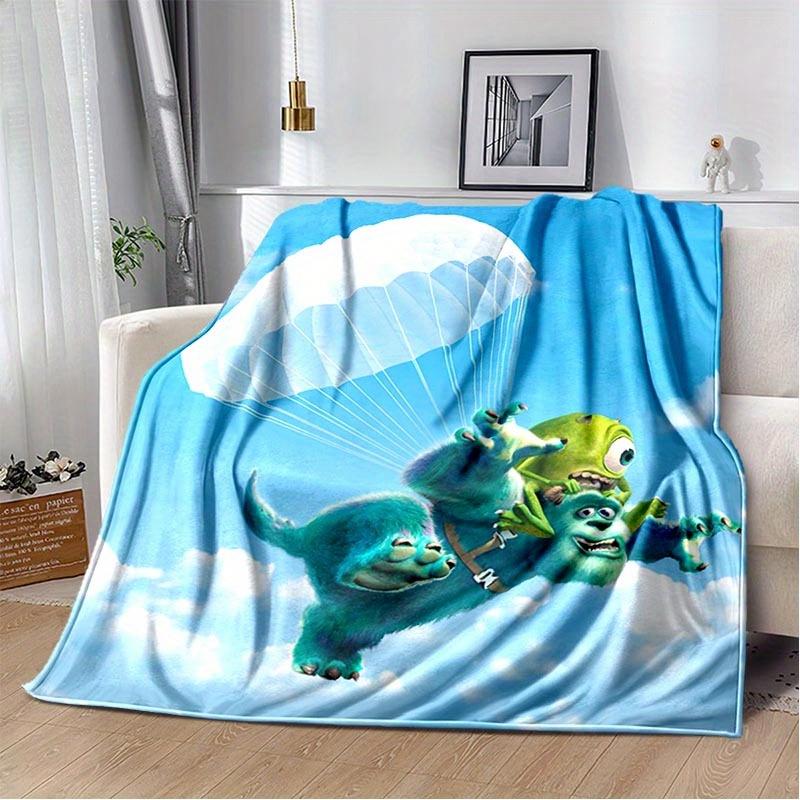 1pc Monsters University Printing Blanket - Soft, All-Season Throw for Living Room, Bedroom,Personalized Gift with Adorable Cartoon Design