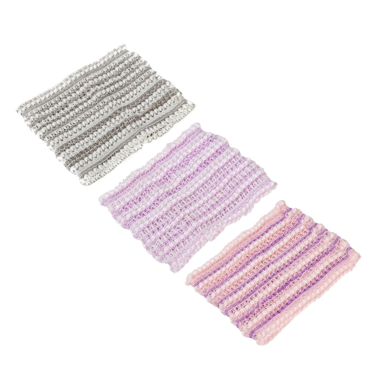 

Frcolor Mesh Hair Mesh Shower Washing Head Head Remover Headband 3-Piece Headband, Tie, Hairband, Hairband, Cover, Ornament, Polyester,