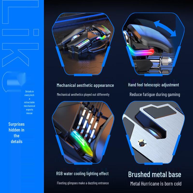 Y-FRUITFUL M7 Wired Macro Gaming Mouse