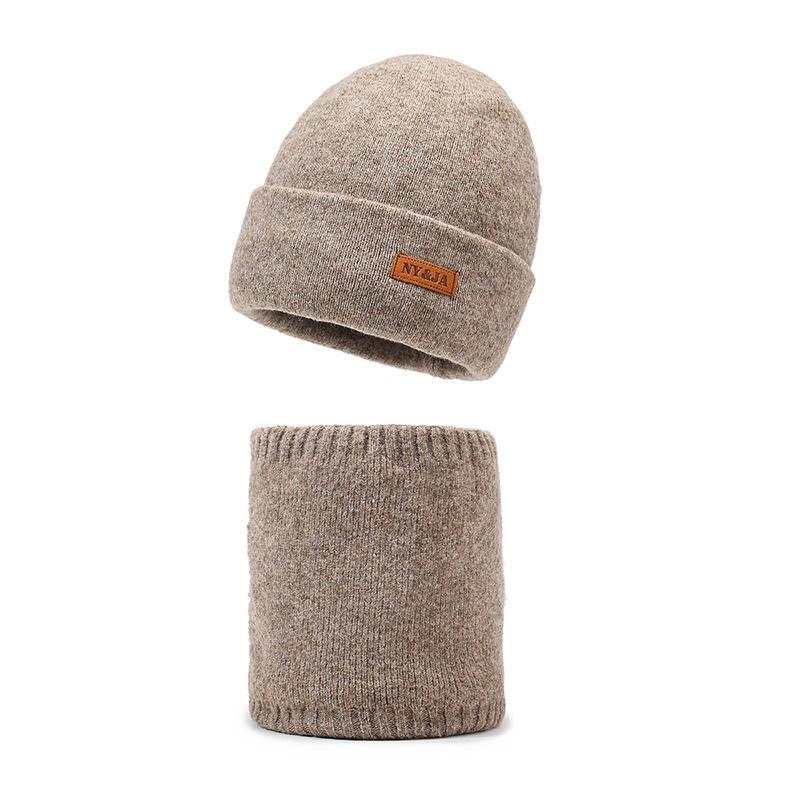 

Outdoor Two-Piece Knitted Hat for Men Winter Warm Thick Ear Protection Wool Hat хаки