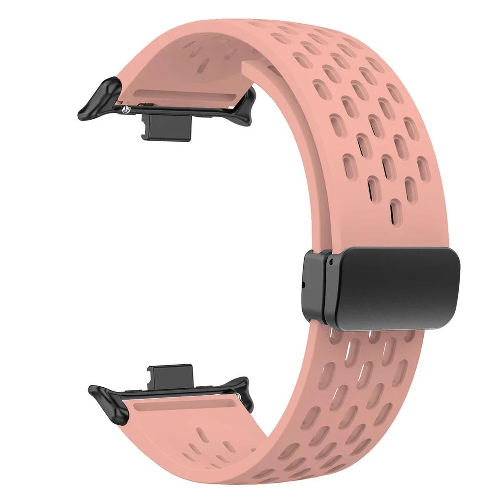 Silikonarmband für Redmi Watch 5 4 Magnetverschluss Sportarmband für Mi Band 9pro 8pro Correa Atmungsaktives Armband Zubehör