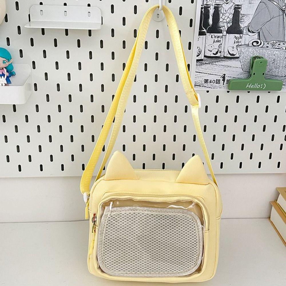 Y2k Transparent Itabag Nylon Small Square Bag Fashion JK Shoulder Bag  Daily
