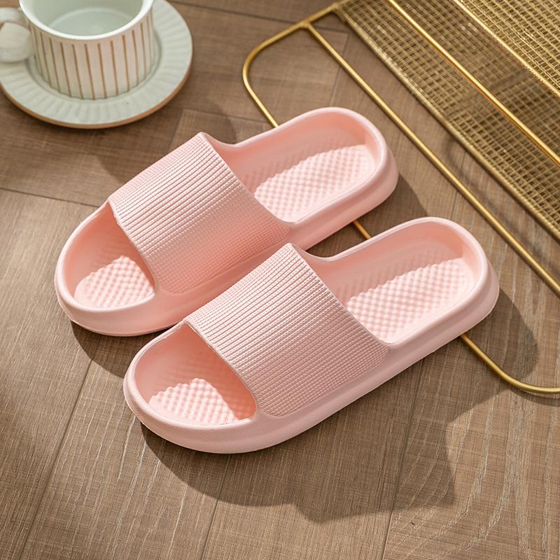 Fashion Men's Women's Bathroom Slippers Home Shower Shoes for Women Men Bath Anti-Slip Sandals Couples EVA Soft Sole Flip-Flops