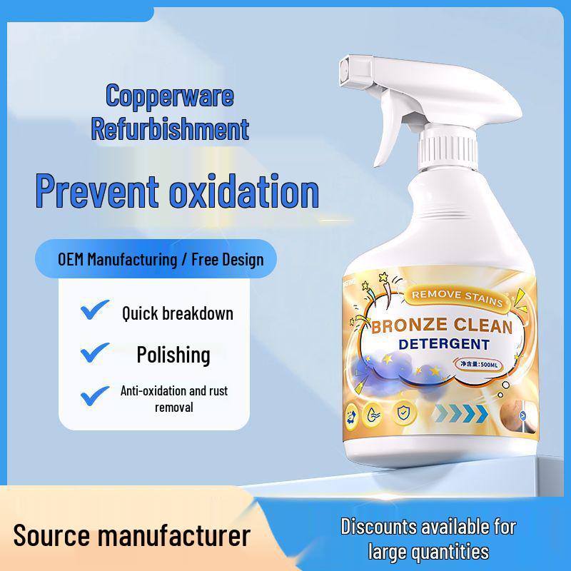 Copper Rust Remover & Cleaner for Oxidized Copperware with Green Patina