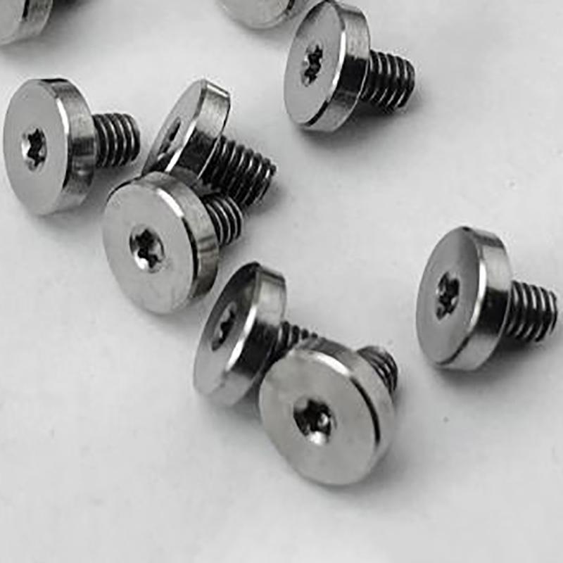 4Pcs Titanium Alloy Thread M3 Flat Head Screw For Knife Handle T8 Torx Flat Head Screws Nails DIY Spindle Titanium Alloy Screw