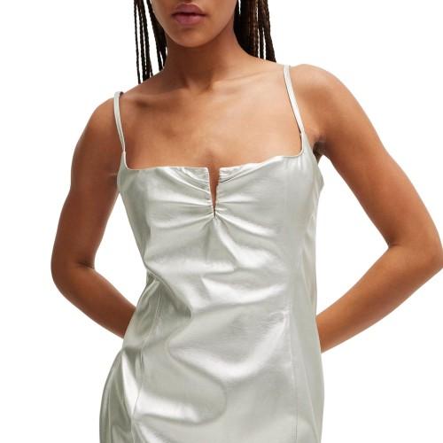 Hugo Damen/Damen Kateresa-1 Kunstleder Mini-Kleid