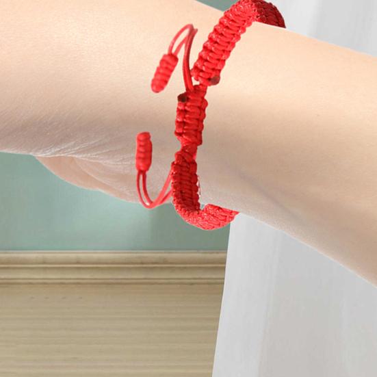Unisex Håndtau Justerbart Håndlaget Flettet Ensfarget Tykt Bruddsikkert Lett Stablebart Armbånd Symbolske Farger