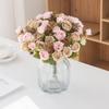 28cm 10 Heads Silk Rose Bouquet Artificial Flowers Bouquet for Wedding Valentine's Day Garden Party Decor Table Vase Centerpiece