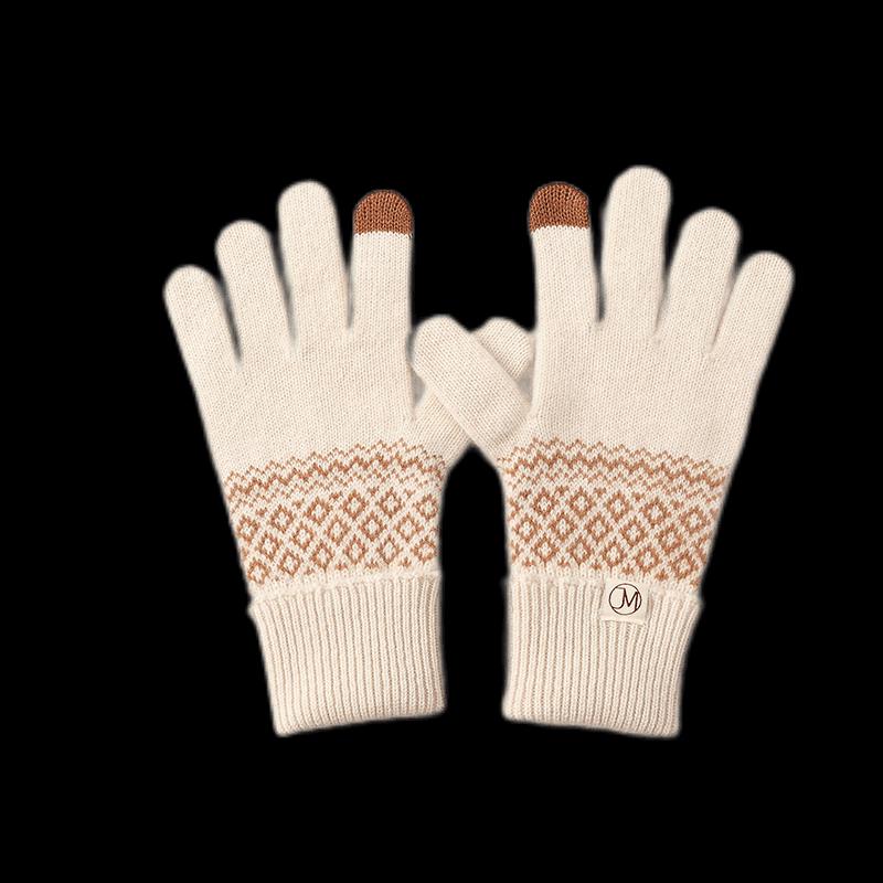

JIUMU Women s Pure Wool Touchscreen Winter Gloves One Size